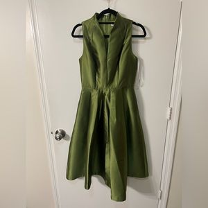 Green Kay Unger Midi Dress